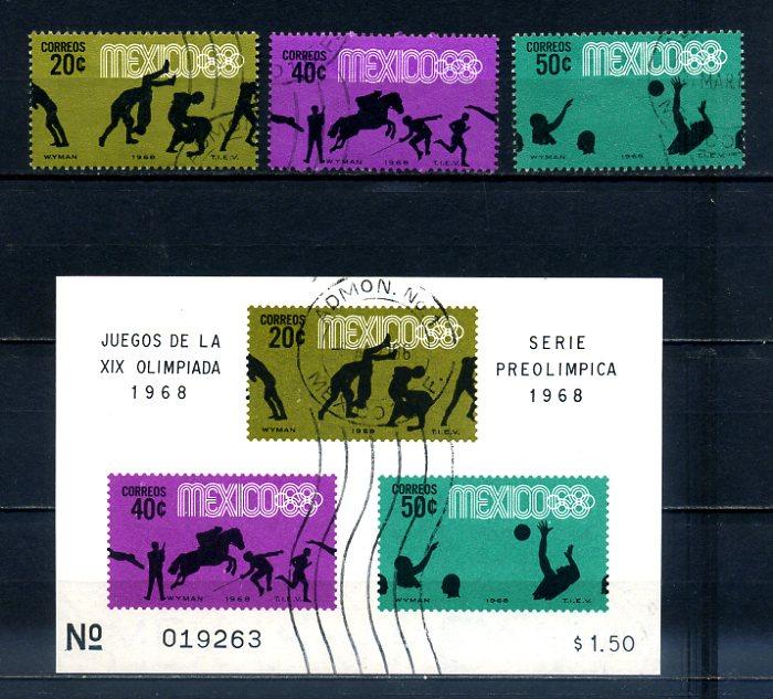 MEKSİKA DAMGALI 1968 OLİMPİYATLAR (040514) 2