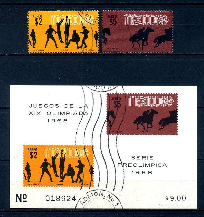 MEKSİKA DAMGALI 1968 OLİMPİYATLAR (040514) 5