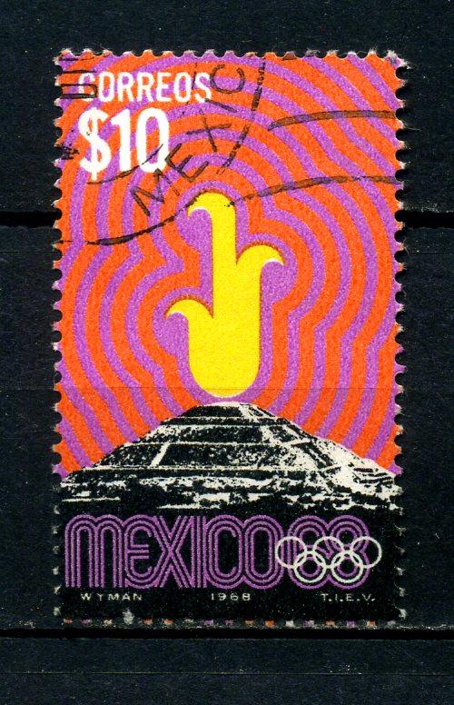 MEKSİKA DAMGALI 1968 OLİMPİYATLAR 10 DOLAR(040514) 1