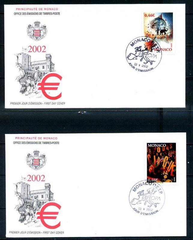 MONAKO  2002 EUROPA CEPT  FDC SÜPER (290414) 1