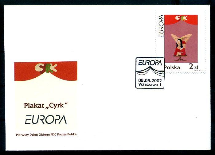 POLONYA  2002 EUROPA CEPT  FDC SÜPER (290414) 1