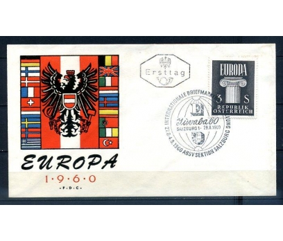 AVUSTURYA 1960 EUROPA CEPT  FDC SÜPER (300414) 1 2x