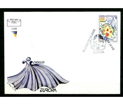 BOSNA HERSEK 2002 EUROPA CEPT  FDC SÜPER (280414)