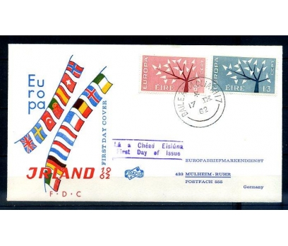 İRLANDA 1962 EUROPA CEPT  FDC SÜPER (300414) 1 2x