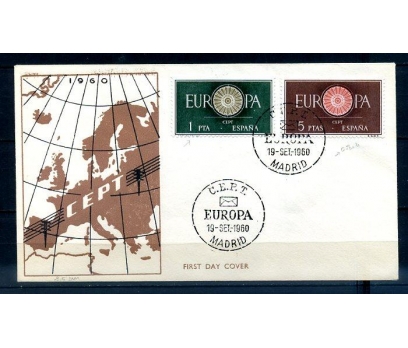 İSPANYA 1960 EUROPA CEPT  FDC SÜPER (300414)