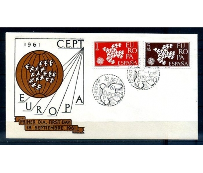 İSPANYA 1961 EUROPA CEPT  FDC SÜPER (300414)