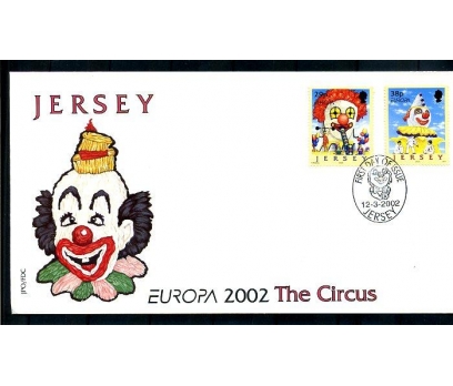 JERSEY 2002 EUROPA CEPT  FDC SÜPER (280414) 1 2x