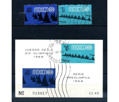 MEKSİKA DAMGALI 1968 OLİMPİYATLAR (040514) 4 2x