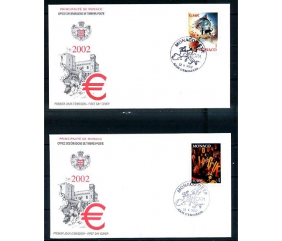 MONAKO  2002 EUROPA CEPT  FDC SÜPER (290414) 1 2x