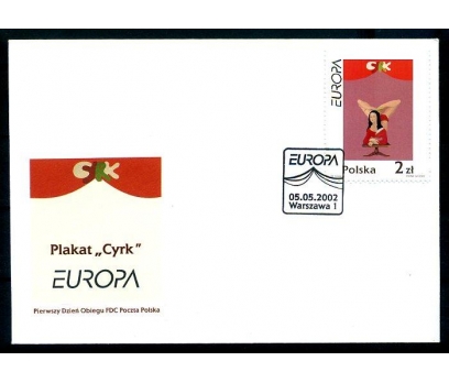 POLONYA  2002 EUROPA CEPT  FDC SÜPER (290414)