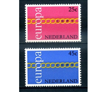 HOLLANDA ** 1971 E.CEPT TAM SERİ SÜPER(120514)