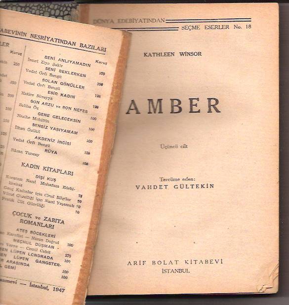 AMBER 3.CİLT-KATHLEEN WINSOR-VAHDET GÜLTEKN-1947 1