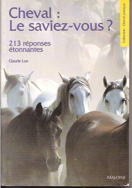 CHEVAL LE SAVIZE-VOUS-CLAUDE LUX-1996 1