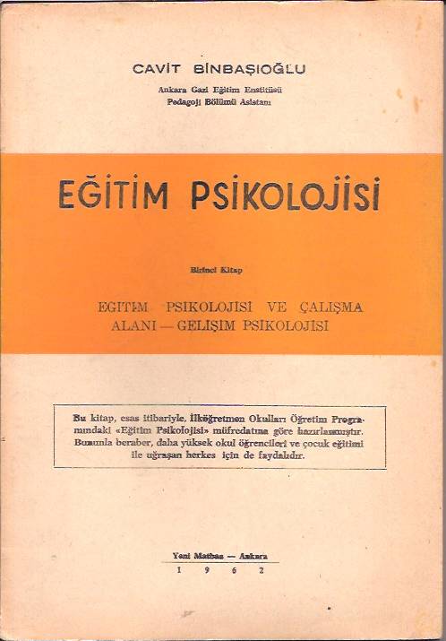 EĞİTİM PSİKOLOJİSİ-CAVİT BİNBAŞIOĞLU-1962 1