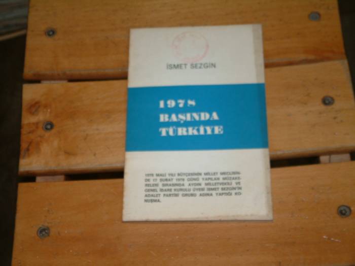 İLKSAHAF&1978 BAŞINDA TÜRKİYE-İSMET SEZGİN 1