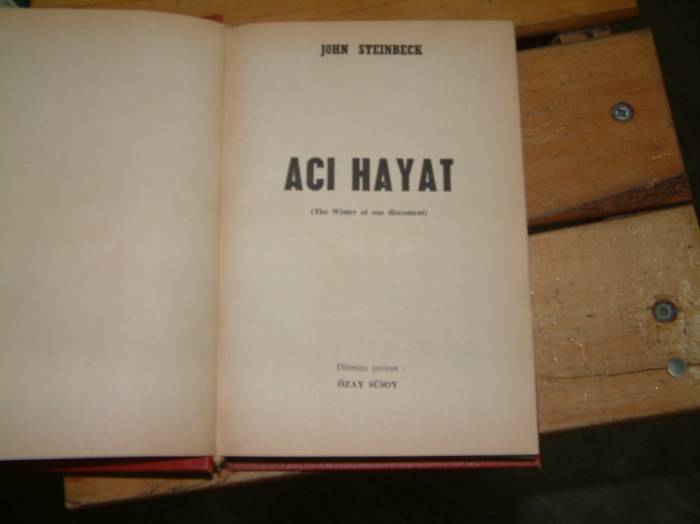 İLKSAHAF&ACI HAYAT-JOHN STEINBECK 1