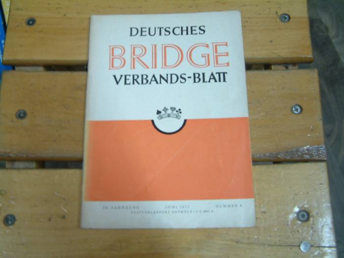 İLKSAHAF&DEUTSCHES-BRIDGE-VERBANDS-BLATT 1