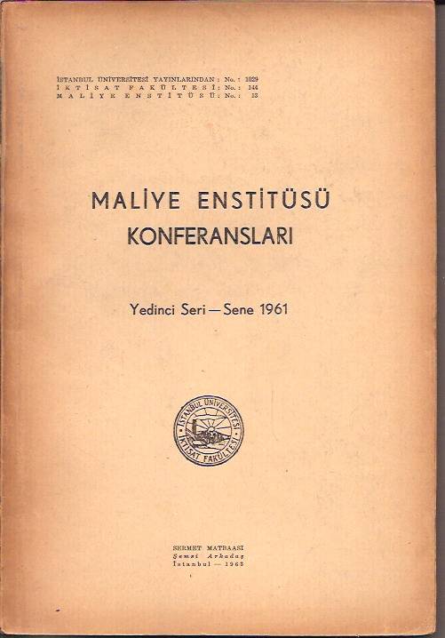 İLKSAHAF&MALİYE ENSTİTÜSÜ KONFRERANSLARI-7.SER 1