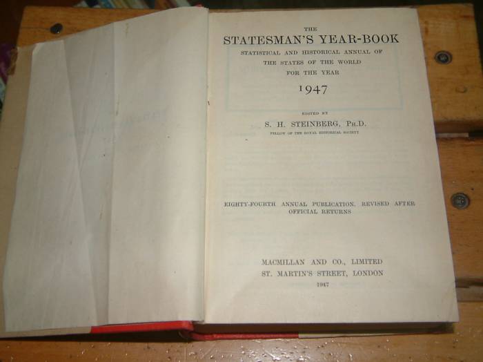 İLKSAHAF&STATESMAN'S YEAR-BOOK 1947 1