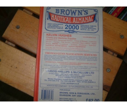 BROWN'S NAUTICAL ALMANAC DAILY TIDE TABLES FO