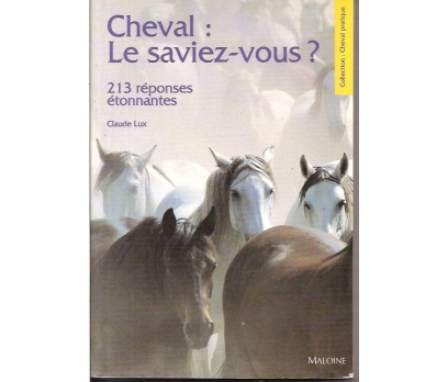 CHEVAL LE SAVIZE-VOUS-CLAUDE LUX-1996