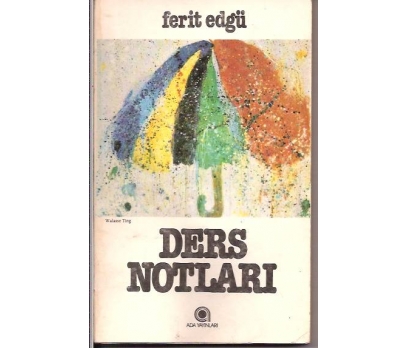 İLKSAHAF&DERS NOTLARI -FERİT EDGÜ-1980