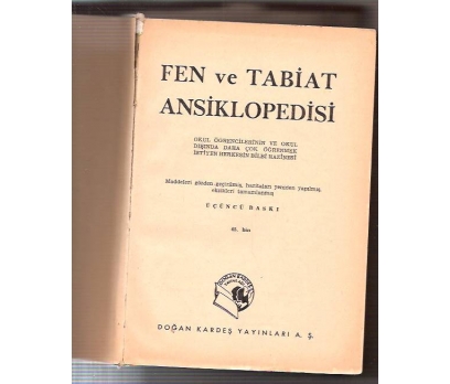 İLKSAHAF&FEN VE TABİAT ANSİKLOPEDİSİ-1960