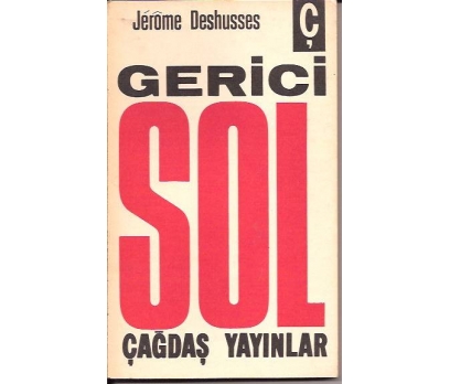 İLKSAHAF&GERİCİ SOL-JEROME DESHUSSES-1970