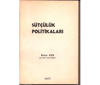 SÜTÇÜLÜK POLİTİKALARI-MEHMET AYDIN-1977