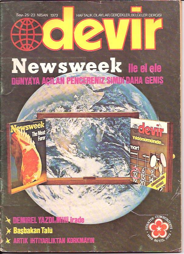 İLKSAHAF&DEVİR DERGİSİ-S:25-1973-NEWSWEEK İLE 1