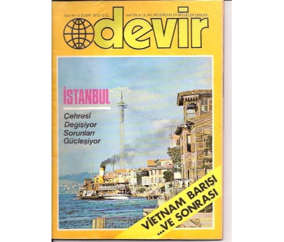 İLKSAHAF&DEVİR DERGİSİ-S:14-1973-İSTANBUL