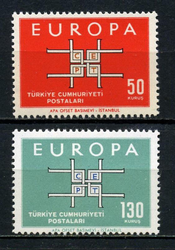 CUMHURİYET ** 1963 EUROPA CEPT SÜPER(030914) 1