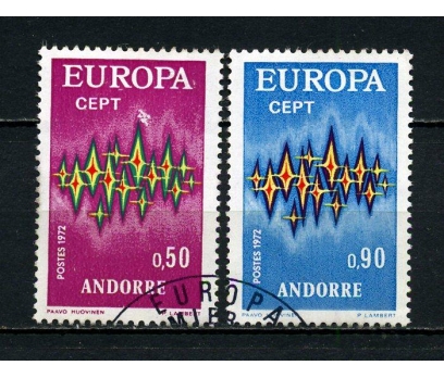 FR.ANDORRA  İGD 1972 EUROPA CEPT SÜPER(020914) 1 2x