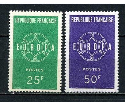 FRANSA ** 1959 EUROPA CEPT SÜPER(030914) 1 2x