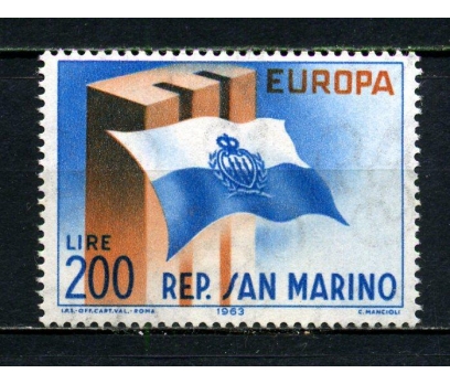 SAN MARİNO ** 1963 EUROPA CEPT SÜPER(030914)