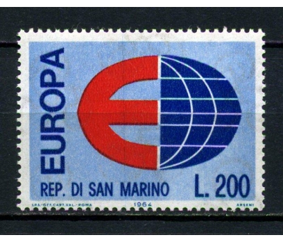 SAN MARİNO ** 1964 EUROPA CEPT SÜPER(030914)
