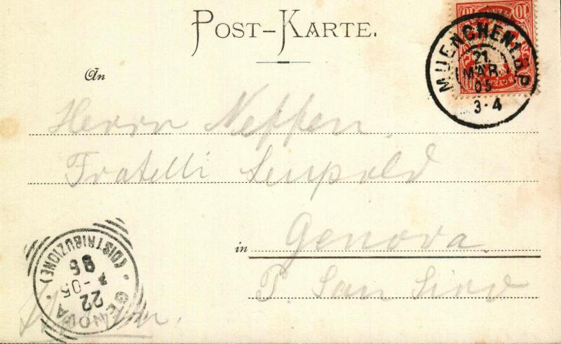 MÜNİH 1905 BAYERN  P.G. KARTPOSTAL (130914) 2