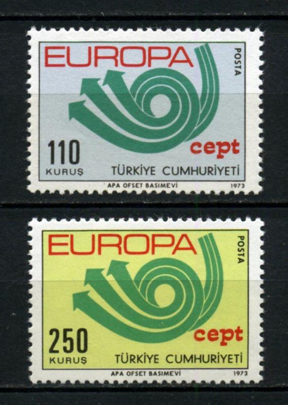 CUMHURİYET ** 1973 EUROPA CEPT TAM SERİ  (290914) 1