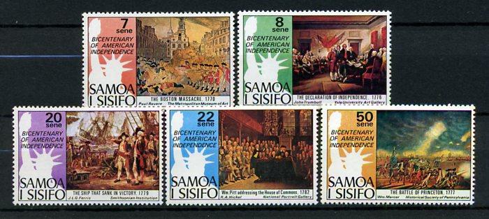 SAMOA ** 1976 TABLOLAR & CHRISTM.TAM S.(101014) 1
