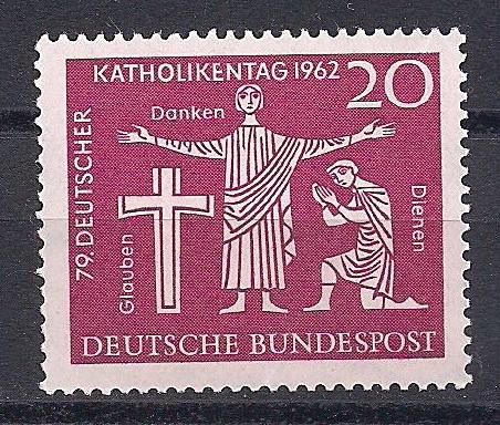 1962 Almanya Katolik Günü Damgasız** 1