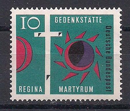 1963 Almanya Regina Mezarlığı Damgasız** 1