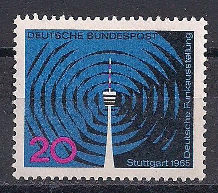 1965 Almanya Radyo Television Fuarı Damgasız** 1