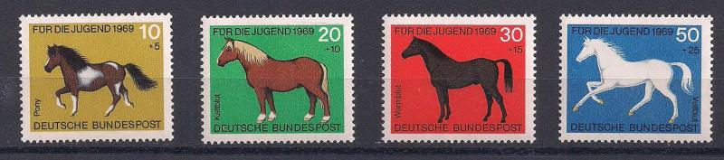 1969 Almanya Atlar Damgasız** 1