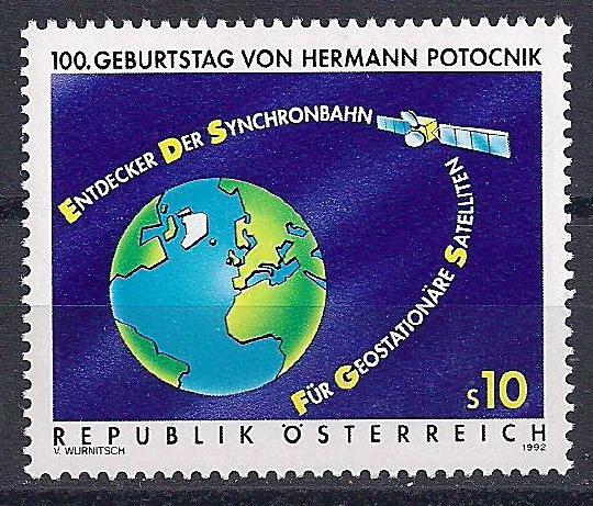 1992 Avusturya Uzay Hermann Potocnik Damgasız** 1