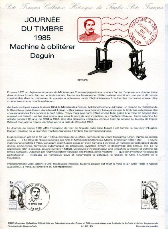 FRANSA 1985 HATIRA FÖYÜ DAGUIN SÜPER (120315) 1
