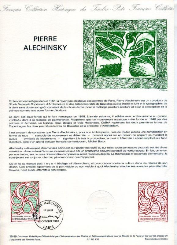 FRANSA1985HATIRA FÖYÜ TABLO & P.ALECHINSKY(120315) 1