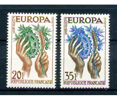 FRANSA ** 1957 EUROPA CEPT TAM SERİ (220315)