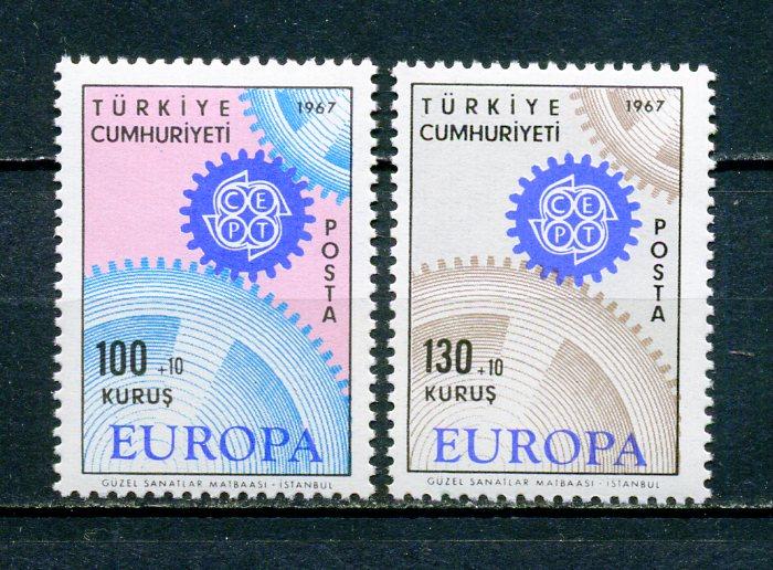 TÜRKİYE ** 1967 EUROPA CEPT TAM SERİ (230315) 1