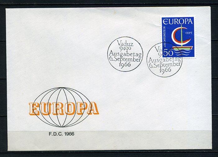 LİECHTENSTEİN 1966 EUROPA CEPT FDC SÜPER (240415) 1