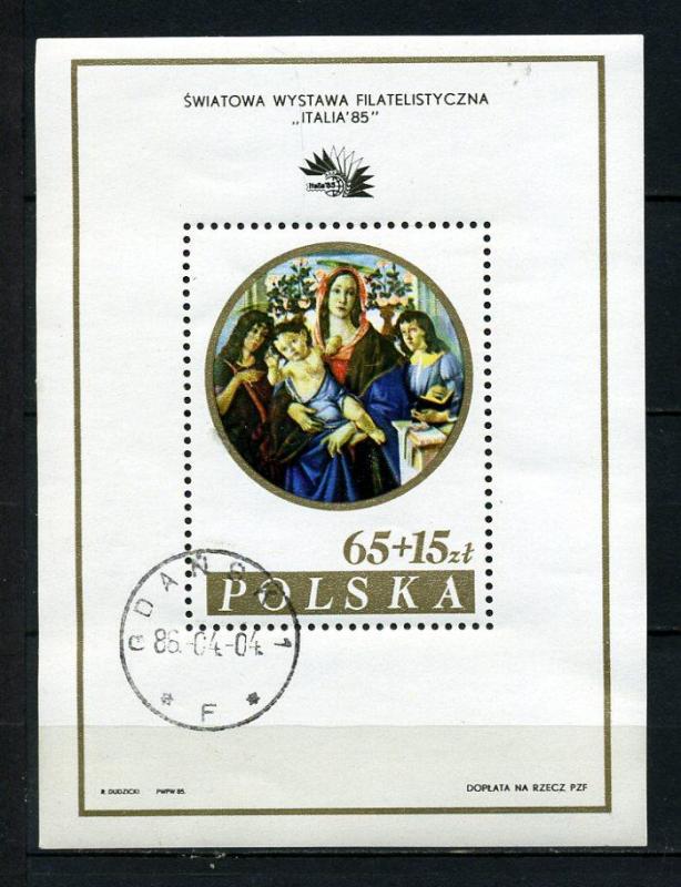 POLONYA DAMG. 1985 TABLO & İTALYA 85 BLOK (110415) 1